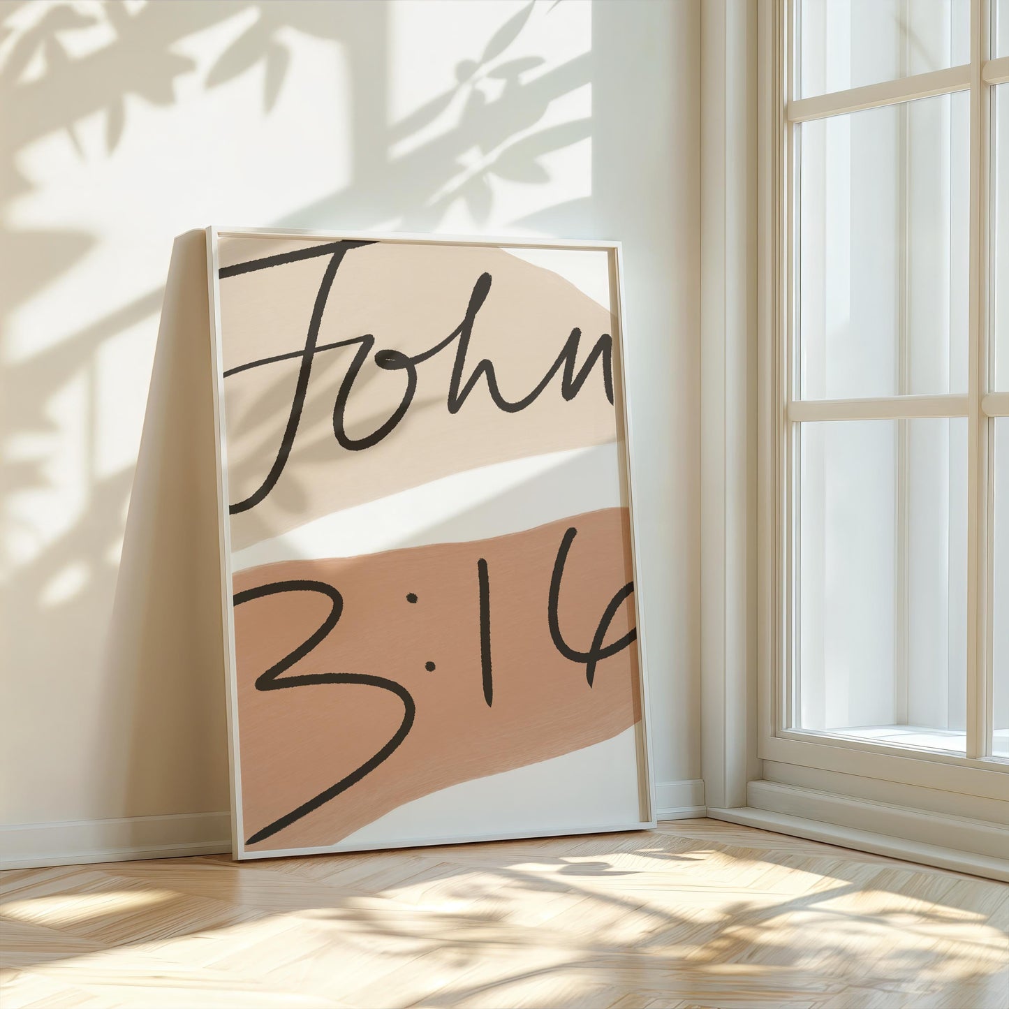 John 3:16 - For God So Loved The World - Tan/Peach