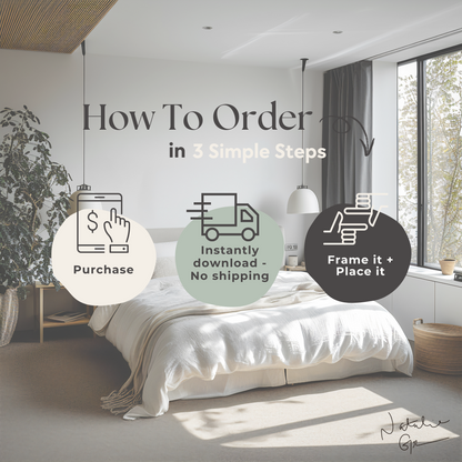 A "How To Order" in 3 simple steps at Natalie Grover Shop.